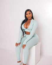 Load image into Gallery viewer, Contour Coded 3 Piece Pant set - Boujie Blue