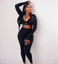 Load image into Gallery viewer, Contour Coded 3 Piece Pant Set - Midnight Jet (PRESALE ONLY)